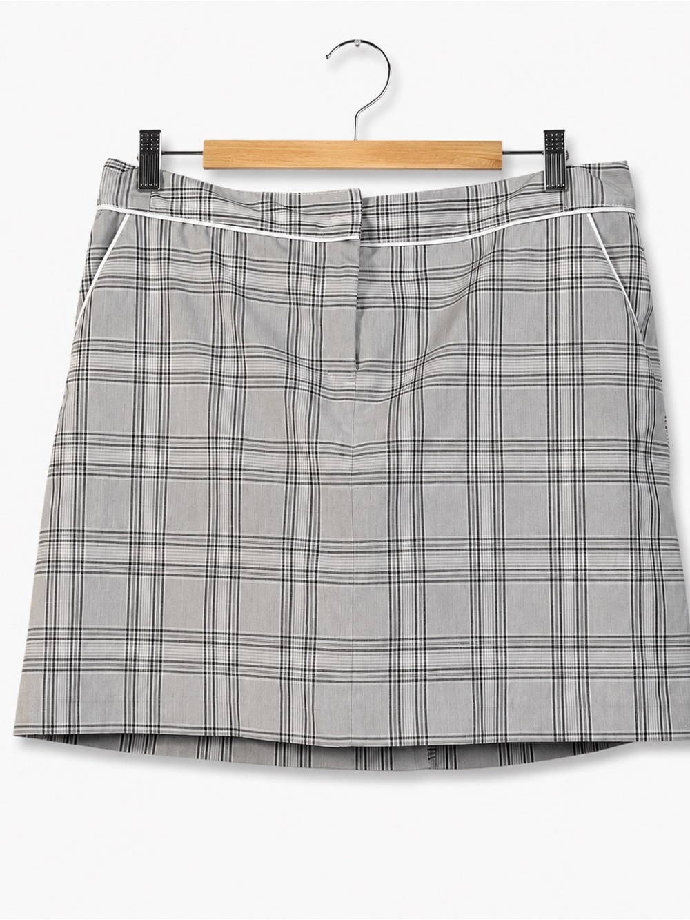 IZOD Golf PerformX "Cool-FX" Glen Plaid Skort, Gray, Women's Size 8